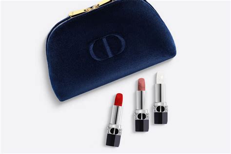 Rouge Dior Set: 2 Lipsticks and 1 Lip Balm 